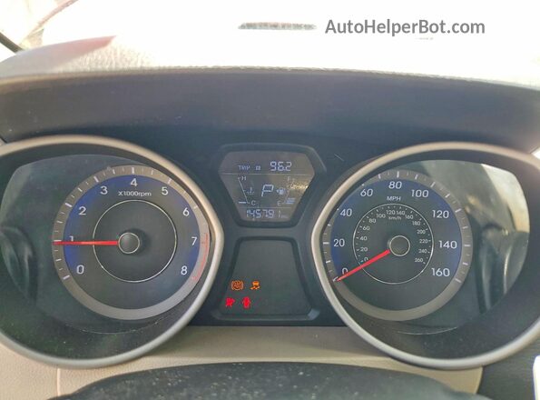 KMHDH4AE9GU504640 2016 HYUNDAI ELANTRA Red ხელსაწყოთა პანელის ხედი