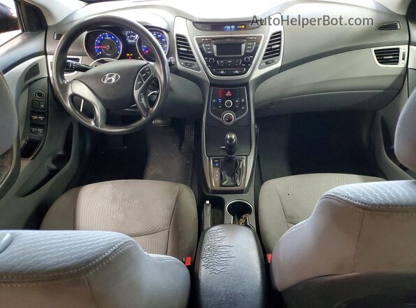 KMHDH4AE9GU517128 2016 HYUNDAI ELANTRA Черный Вид панели приборов