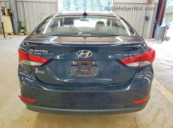 KMHDH4AE9GU517128 2016 HYUNDAI ELANTRA Черный Вид сзади