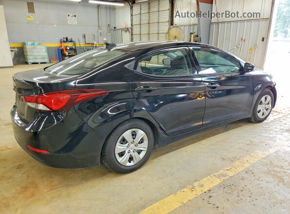 KMHDH4AE9GU517128 2016 HYUNDAI ELANTRA Черный Задняя правая четверть