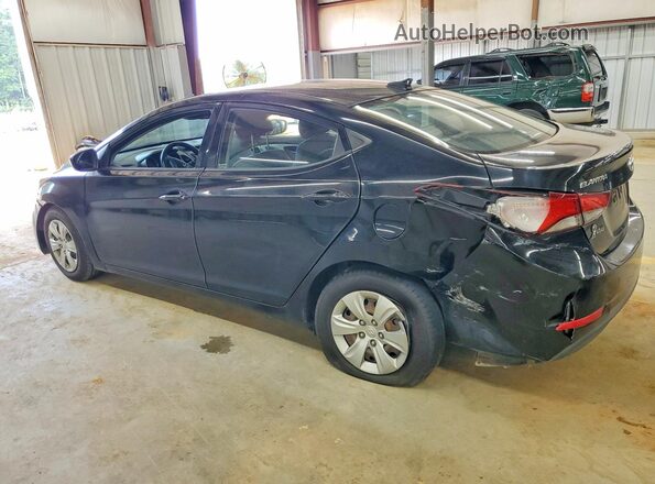 KMHDH4AE9GU517128 2016 HYUNDAI ELANTRA Черный Задняя левая четверть
