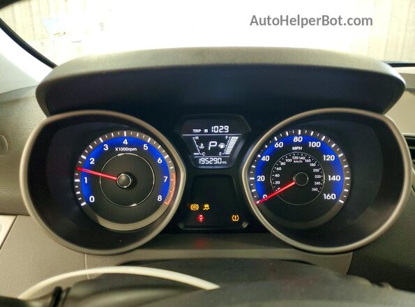 KMHDH4AE9GU517128 2016 HYUNDAI ELANTRA Черный Вид щитка приборов