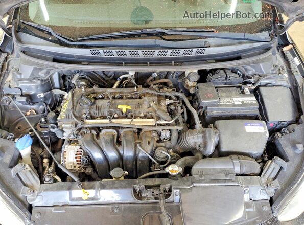 KMHDH4AE9GU517128 2016 HYUNDAI ELANTRA Черный Вид задней части салона