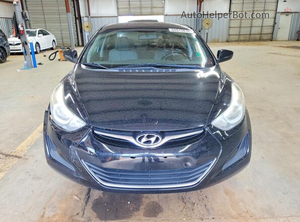 KMHDH4AE9GU517128 2016 HYUNDAI ELANTRA Черный Вид спереди