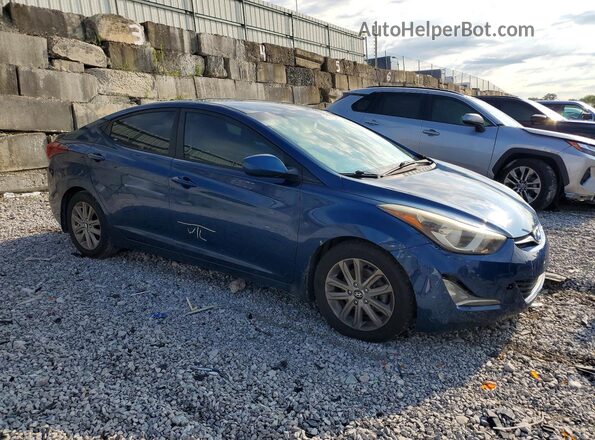 KMHDH4AE9GU526265 2016 HYUNDAI ELANTRA Blue Առջևի աջ