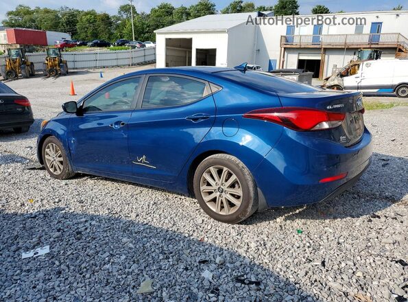 KMHDH4AE9GU526265 2016 HYUNDAI ELANTRA Blue Հետևի ձախ