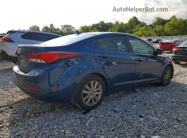 KMHDH4AE9GU526265 2016 HYUNDAI ELANTRA Blue Հետևի աջ
