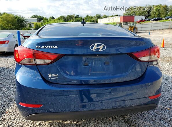 KMHDH4AE9GU526265 2016 HYUNDAI ELANTRA Blue Հետևի տեսք