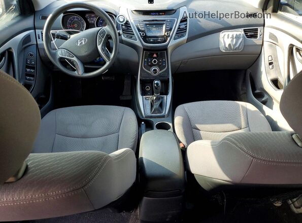 KMHDH4AE9GU526265 2016 HYUNDAI ELANTRA Blue Առջևի վահանակի տեսք
