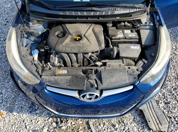 KMHDH4AE9GU526265 2016 HYUNDAI ELANTRA Blue Սալոնի հետևի տեսք