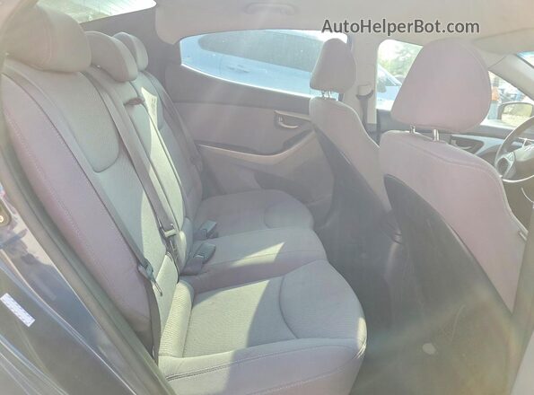 KMHDH4AE9GU526265 2016 HYUNDAI ELANTRA Blue Հետևի նստատեղերի տեսք