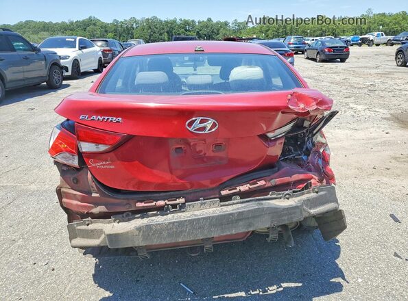 KMHDH4AE9GU600817 2016 HYUNDAI ELANTRA Red Rear view