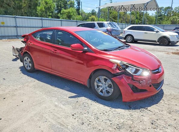 KMHDH4AE9GU600817 2016 HYUNDAI ELANTRA Red Front right