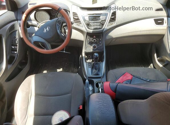 KMHDH4AE9GU600817 2016 HYUNDAI ELANTRA Red Dashboard view