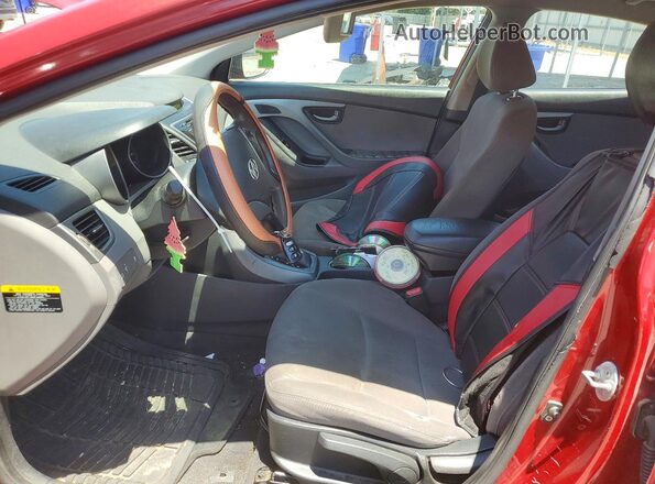 KMHDH4AE9GU600817 2016 HYUNDAI ELANTRA Red Front interior view