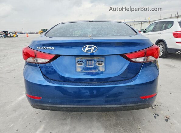 KMHDH4AEXGU478517 2016 HYUNDAI ELANTRA Blue Հետևի տեսք
