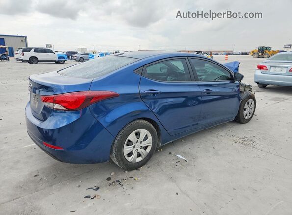 KMHDH4AEXGU478517 2016 HYUNDAI ELANTRA Blue Հետևի աջ