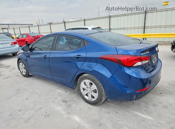 KMHDH4AEXGU478517 2016 HYUNDAI ELANTRA Blue Հետևի ձախ