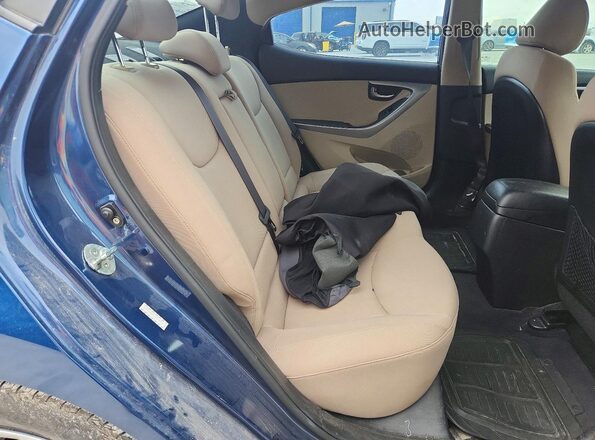 KMHDH4AEXGU478517 2016 HYUNDAI ELANTRA Blue Հետևի նստատեղերի տեսք