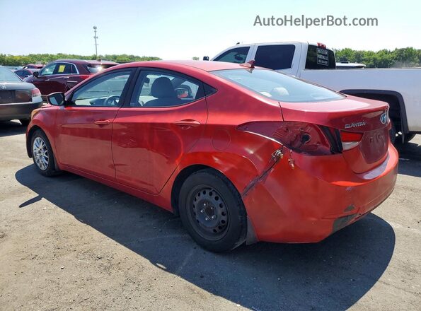 KMHDH4AEXGU501956 2016 HYUNDAI ELANTRA Red Հետևի ձախ