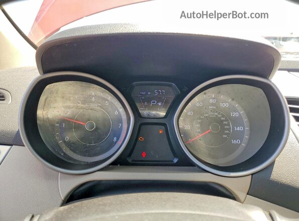 KMHDH4AEXGU501956 2016 HYUNDAI ELANTRA Red Սարքավորումների վահանակի տեսք