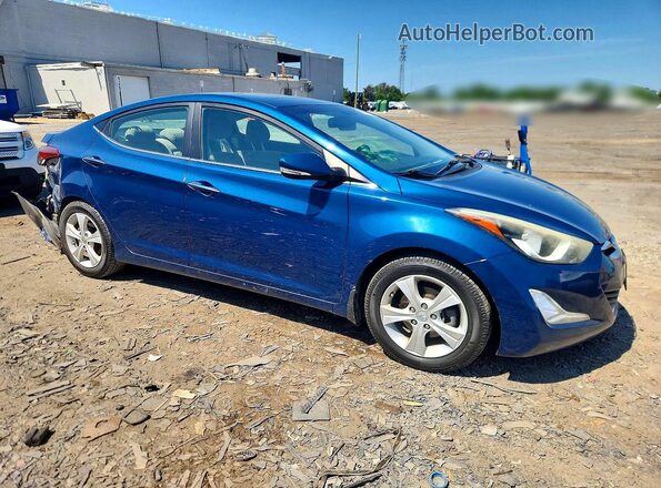 KMHDH4AEXGU557623 2016 HYUNDAI ELANTRA Blue Przód prawy