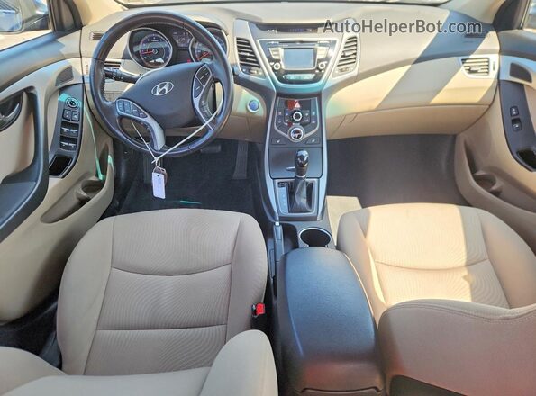 KMHDH4AEXGU557623 2016 HYUNDAI ELANTRA Blue Widok deski rozdzielczej