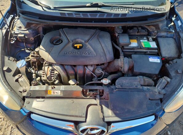 KMHDH4AEXGU557623 2016 HYUNDAI ELANTRA Blue Widok wnętrza z tyłu