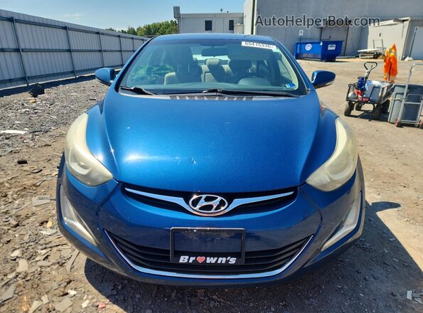 KMHDH4AEXGU557623 2016 HYUNDAI ELANTRA Blue Widok z przodu