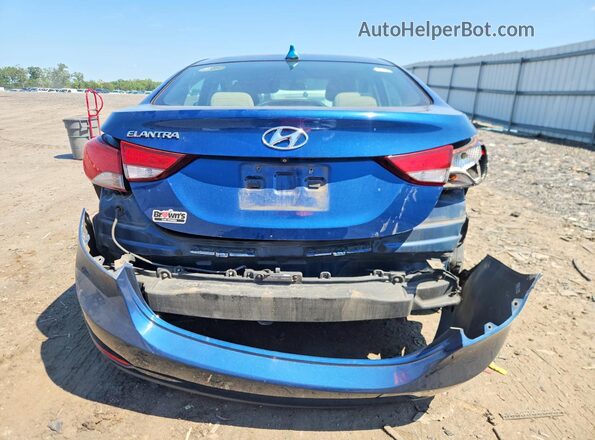 KMHDH4AEXGU557623 2016 HYUNDAI ELANTRA Blue Widok z tyłu