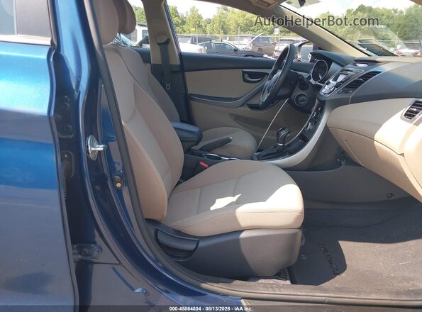 KMHDH4AEXGU599371 2016 HYUNDAI ELANTRA Blue Սալոնի դիմացի տեսք
