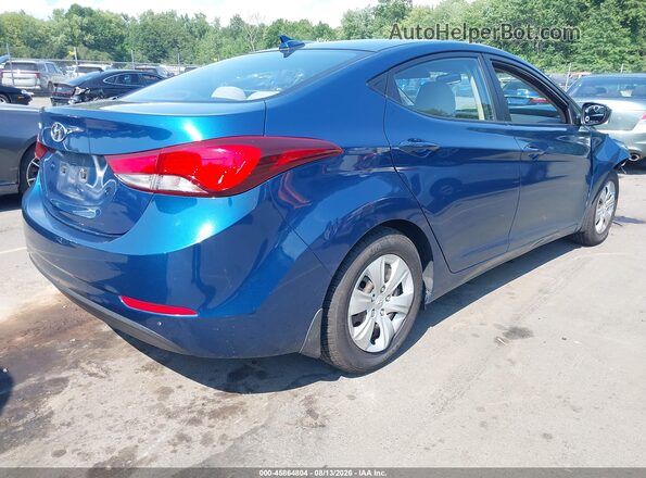 KMHDH4AEXGU599371 2016 HYUNDAI ELANTRA Blue Հետևի աջ