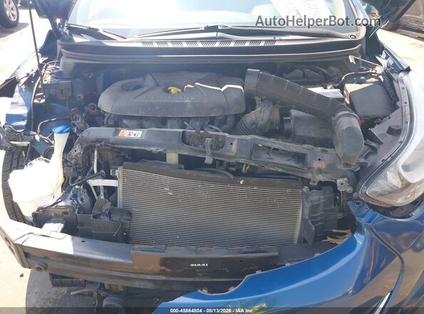 KMHDH4AEXGU599371 2016 HYUNDAI ELANTRA Blue Հետևի տեսք