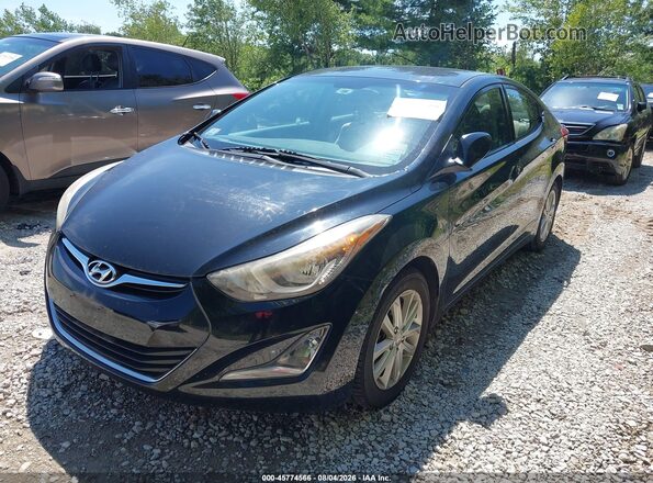 KMHDH4AEXGU606044 2016 HYUNDAI ELANTRA Black Front left