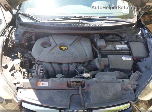 KMHDH4AEXGU606044 2016 HYUNDAI ELANTRA Black Rear view