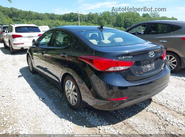 KMHDH4AEXGU606044 2016 HYUNDAI ELANTRA Black Rear left