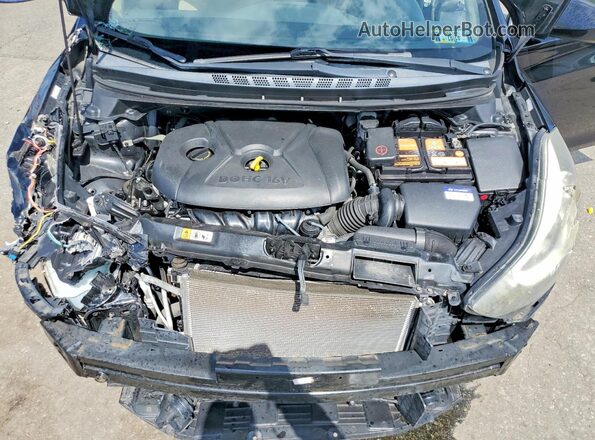 KMHDH4AEXGU645765 2016 HYUNDAI ELANTRA Black Սալոնի հետևի տեսք