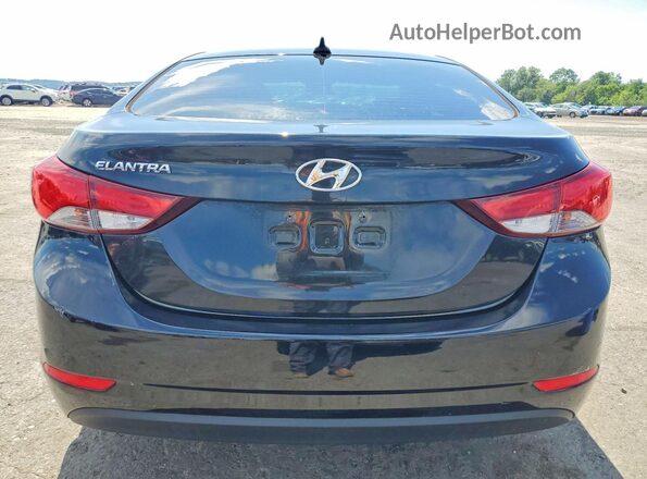 KMHDH4AEXGU645765 2016 HYUNDAI ELANTRA Black Հետևի տեսք