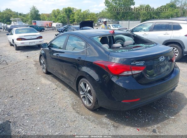 KMHDH4AH0GU625728 2016 HYUNDAI ELANTRA Black Tył lewy