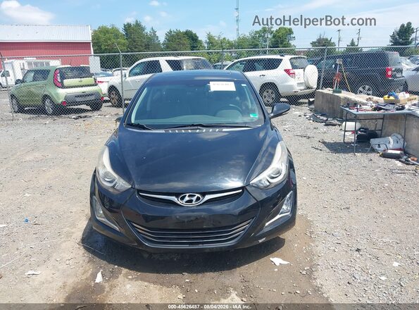 KMHDH4AH0GU625728 2016 HYUNDAI ELANTRA Black Widok zestawu wskaźników