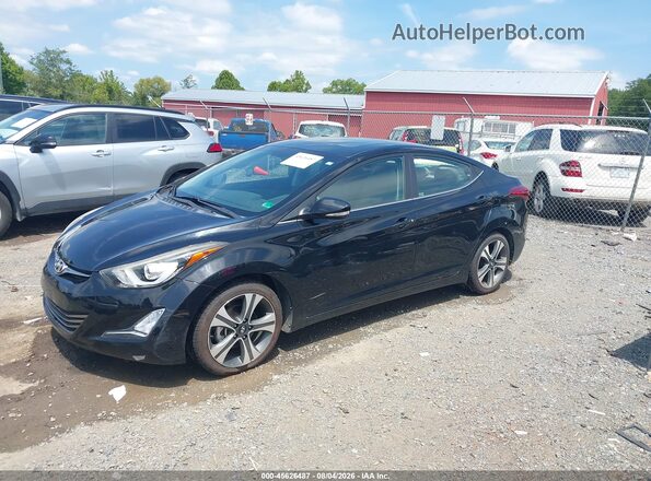 KMHDH4AH0GU625728 2016 HYUNDAI ELANTRA Black Widok wnętrza 360 stopni