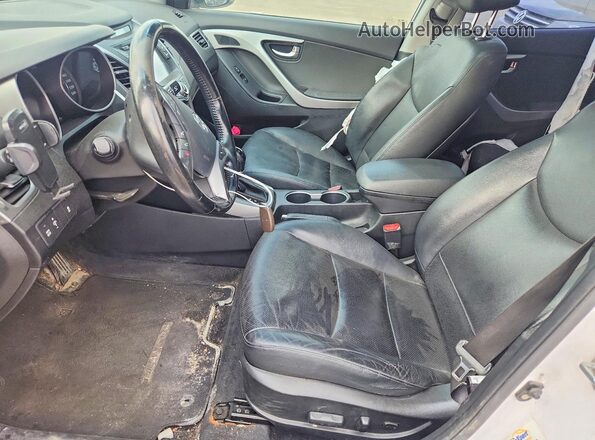 KMHDH4AH2GU484273 2016 HYUNDAI ELANTRA White Widok wnętrza z przodu