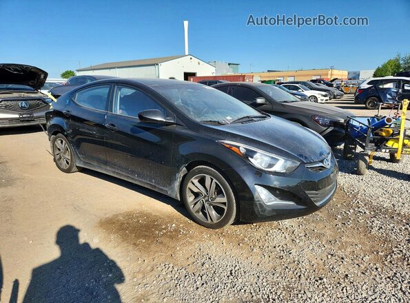 KMHDH4AH2GU638822 2016 HYUNDAI ELANTRA Black Передня права чверть