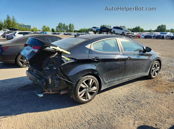 KMHDH4AH2GU638822 2016 HYUNDAI ELANTRA Black Задня права чверть