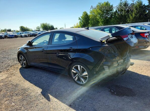 KMHDH4AH2GU638822 2016 HYUNDAI ELANTRA Black Задня ліва чверть