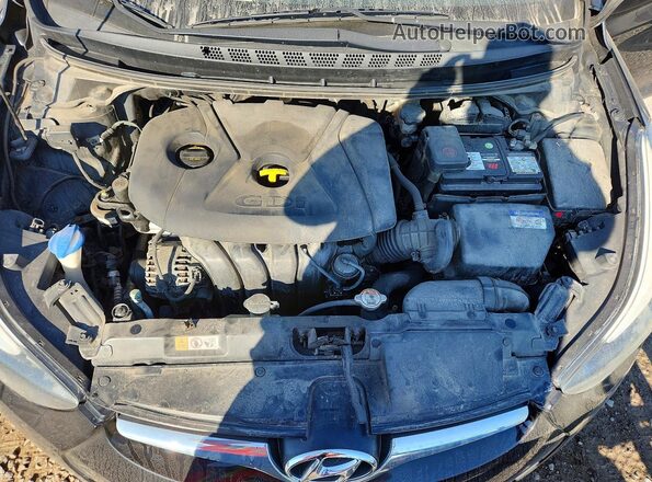 KMHDH4AH2GU638822 2016 HYUNDAI ELANTRA Black Вид задньої частини салону