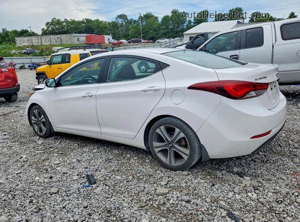 KMHDH4AH4GU511652 2016 HYUNDAI ELANTRA White უკანა მარცხენა