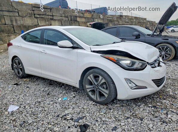 KMHDH4AH4GU511652 2016 HYUNDAI ELANTRA White წინა მარჯვენა