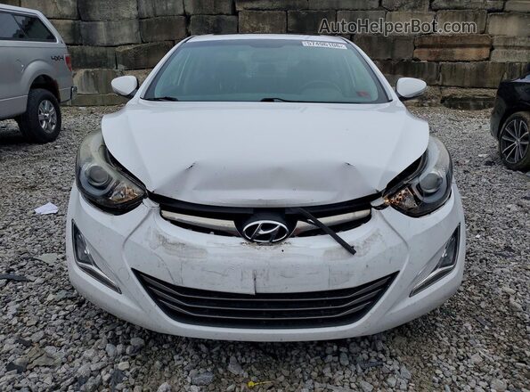 KMHDH4AH4GU511652 2016 HYUNDAI ELANTRA White წინა ხედი