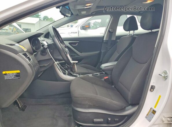 KMHDH4AH4GU511652 2016 HYUNDAI ELANTRA White წინა სალონის ხედი